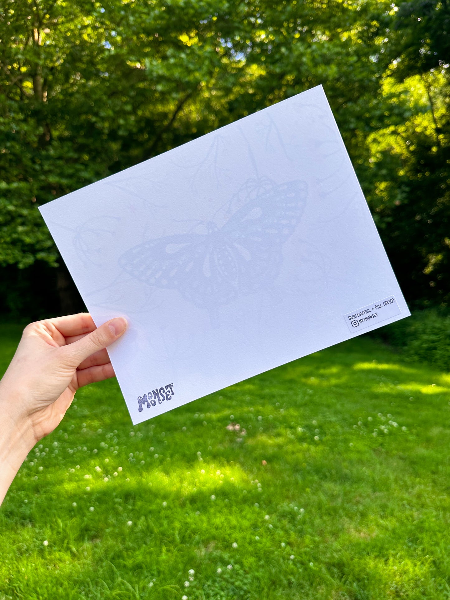 Swallowtail Butterfly + Dill Print (8x10)