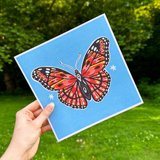 Viceroy Butterfly Print (8x8)